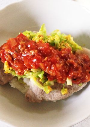 お野菜たっぷり乗せ豚肉ソテー-レシピのメイン写真