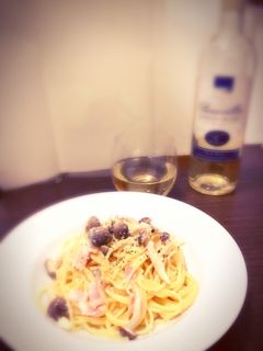 本格ベーコンときのこのクリームパスタ-レシピのメイン写真