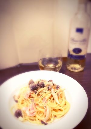 本格ベーコンときのこのクリームパスタ-レシピのメイン写真