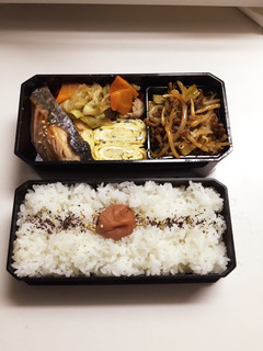 【弁当男子】セロリのもやし肉味噌炒めと鮭-レシピのメイン写真