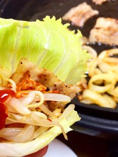 簡単ホットプレートでサムギョプサル!-レシピのメイン写真