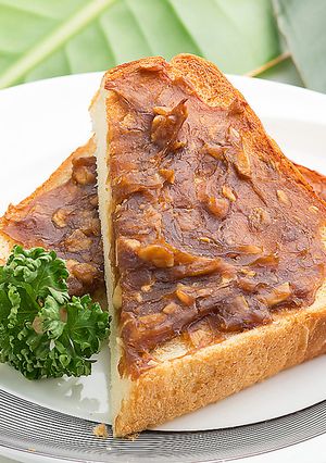 もんじゃ焼きガーリックトースト-レシピのメイン写真