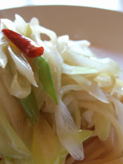 長ネギとポン酢のあっさりパスタ♪-レシピのメイン写真