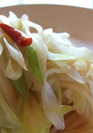 長ネギとポン酢のあっさりパスタ♪-レシピのメイン写真