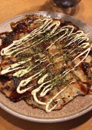 そうめん茹で過ぎたらお好み焼！-レシピのメイン写真