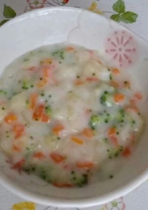 離乳食中期～野菜もぐもぐ♡シチュー-レシピのメイン写真