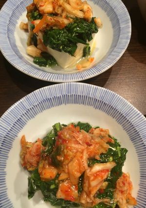冷奴アレンジ☆モロヘイヤキムチ-レシピのメイン写真