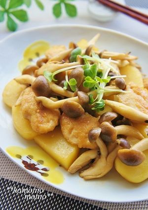 じゃがいも・ささみ・しめじバター醤油炒め-レシピのメイン写真