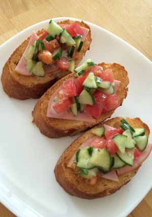 フレンチドレッシングでフランスパン-レシピのメイン写真
