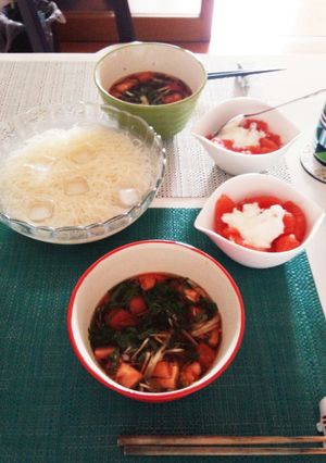 夏の素麺　我が家の定番-レシピのメイン写真