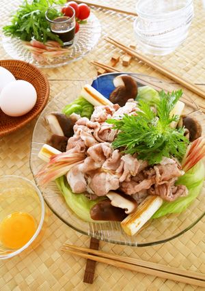 冷しゃぶサラダ(冷やしすき焼き風)-レシピのメイン写真