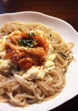 ダイエット!超簡単♪激旨キムマヨ蒟蒻麺-レシピのメイン写真