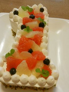 数字のデコレーションケーキ♪♪-レシピのメイン写真