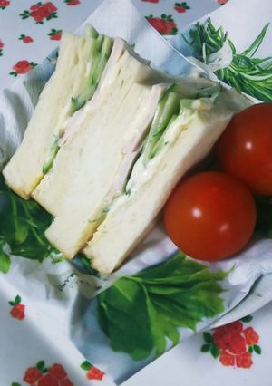 朝食やランチに！定番！ハムきゅうりサンド-レシピのメイン写真