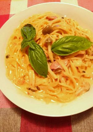 余ったトマト缶で☆トマトクリームパスタ-レシピのメイン写真