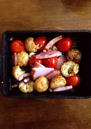 余ったたこ焼きとミニトマトでアヒージョ-レシピのメイン写真