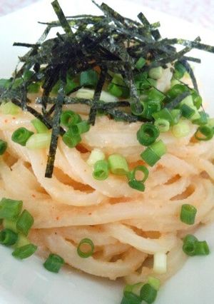 簡単ランチ☆バター風味の明太子うどん-レシピのメイン写真