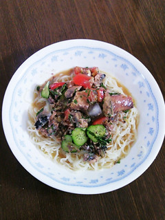 冷や汁ぶっかけ素麺♪-レシピのメイン写真