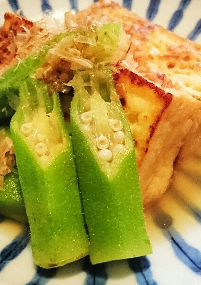 厚揚げとおくらの煮浸し-レシピのメイン写真