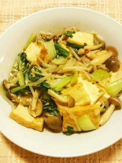 *厚揚げとチンゲン菜の中華風炒め煮*-レシピのメイン写真