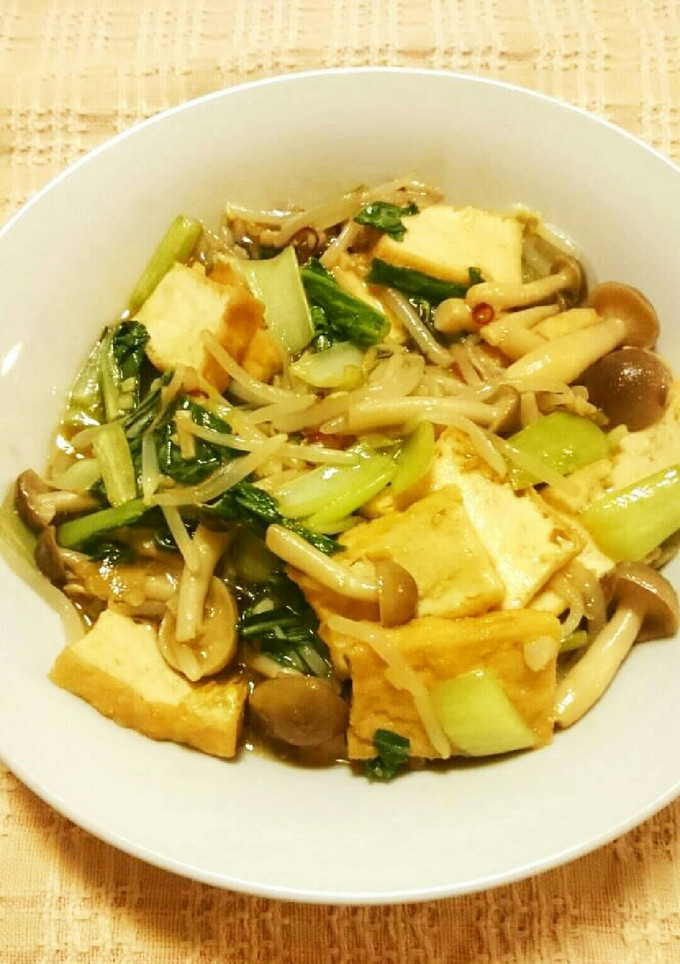 ＊厚揚げとチンゲン菜の中華風炒め煮＊-レシピのメイン写真