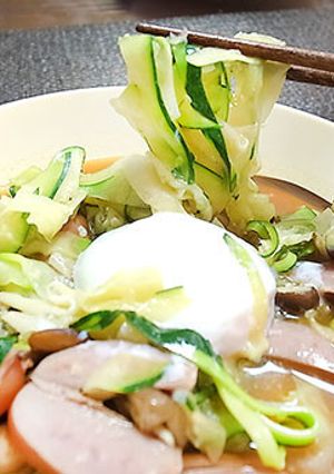 【糖質制限】ズッキーニ麺パスタ-レシピのメイン写真