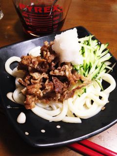 牛肉のしぐれ煮とおろしの冷やしうどん-レシピのメイン写真