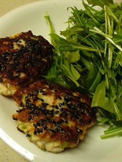 豆腐入りつくねのごま焼き♪-レシピのメイン写真