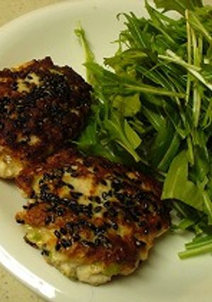 豆腐入りつくねのごま焼き♪-レシピのメイン写真