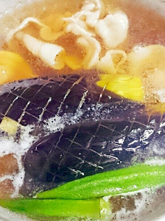 簡単!オカンの夏野菜と豚バラの揚げ浸し!-レシピのメイン写真