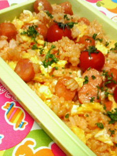お弁当に速攻で☆オムライスチャーハン♪♪-レシピのメイン写真