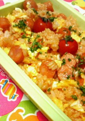 お弁当に速攻で☆オムライスチャーハン♪♪-レシピのメイン写真
