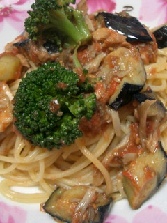 なすのトマトソースパスタ-レシピのメイン写真