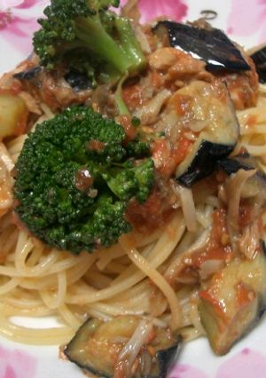 なすのトマトソースパスタ-レシピのメイン写真