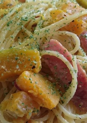 余り物で夏パスタ♪パセリを添えて～-レシピのメイン写真