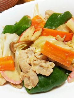 簡単♡豚肉と野菜の味噌炒め-レシピのメイン写真