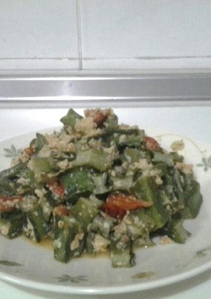 四角豆のトマたま炒め-レシピのメイン写真