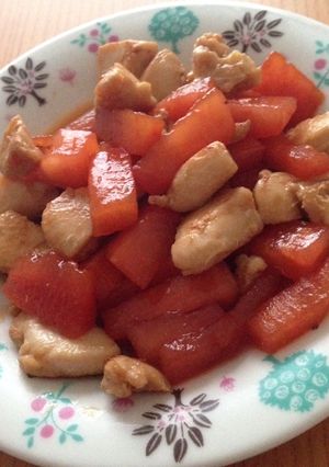 スイカの炒め物-レシピのメイン写真