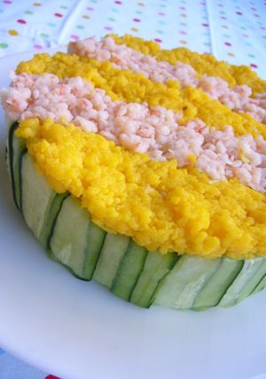 ひな祭り☆ちらし寿司ケーキ-レシピのメイン写真
