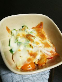トマトとピーマンのチーズ焼き-レシピのメイン写真