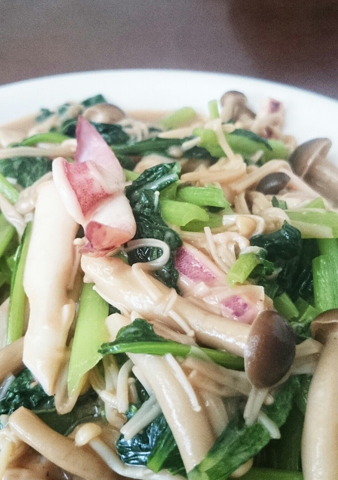 旨みたっぷり いか野菜オイマヨ炒め 節約-レシピのメイン写真