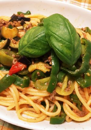 夏野菜のナポリタン-レシピのメイン写真