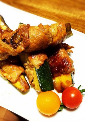 夏野菜の肉巻き-レシピのメイン写真
