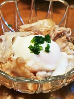 カリッと豚の温玉乗せ♡♡-レシピのメイン写真