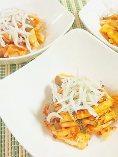 しめじとうす揚げ(油揚げ)のキムチあえ♪-レシピのメイン写真
