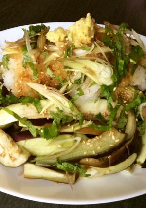 簡単レンジで茄子の大量ポン酢掛け-レシピのメイン写真