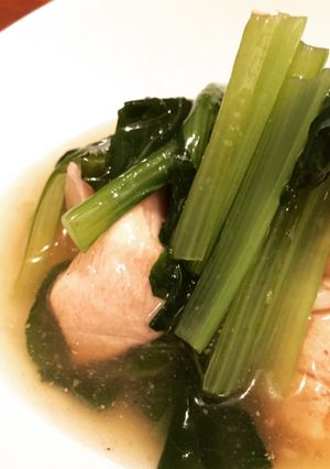 鶏肉と小松菜の生姜冷やしあん-レシピのメイン写真
