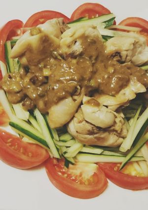 胡麻の香りが食欲をそそる棒々鶏サラダ-レシピのメイン写真