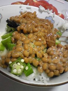 オクラ長芋納豆丼-レシピのメイン写真