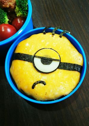 キャラ弁 ミニオン♡オムライス-レシピのメイン写真